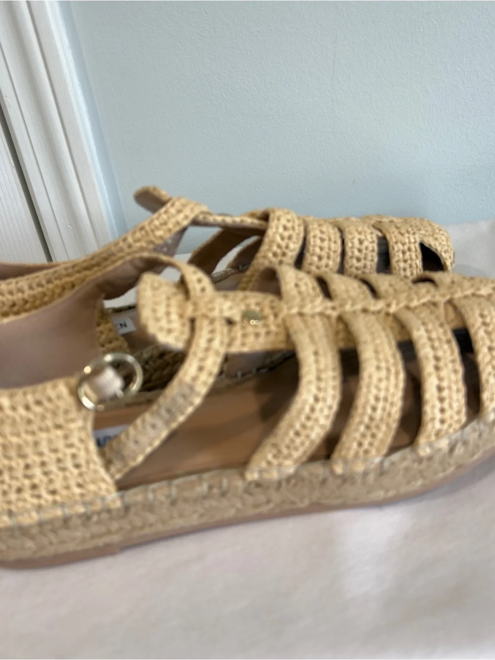 Steven Madden Fisherman Sandals in Natural Beige